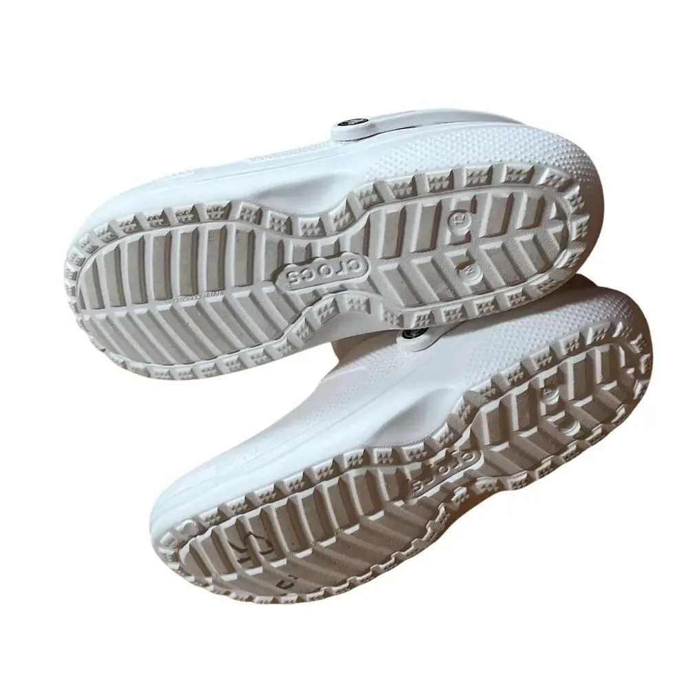 Crocs Classic Lined‎ Neo Puff Boot Size Men's 12 Winter White 206630-143